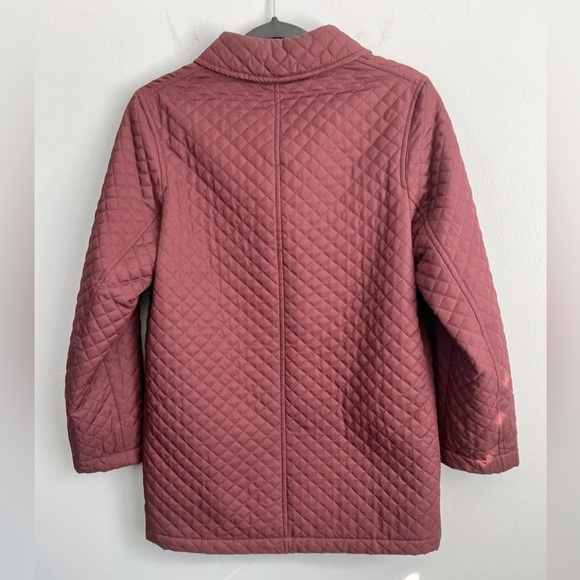 Vintage Burberry Women’s S • Quilted Burgundy Jacket Nova Check Lining. - Picture 6 of 6